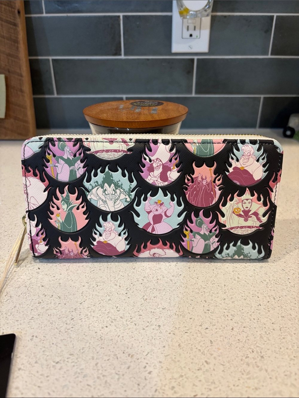 Disney Villains Loungefly Zip Around Wallet NWT